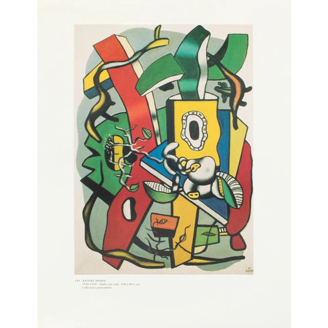 1990 After Fernand Leger "Still Life", Full-Color Parisian Print For Sale