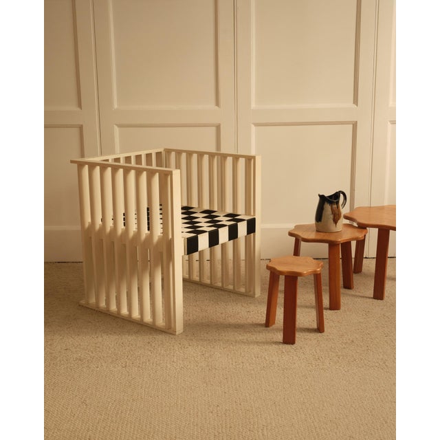 Wood Vintage Nesting Tables, 1980s, Set of 3 For Sale - Image 7 of 10