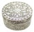 Vintage Italian Oval Tall Silver 800 Pill Trinket Snuff Box, 1980s For Sale