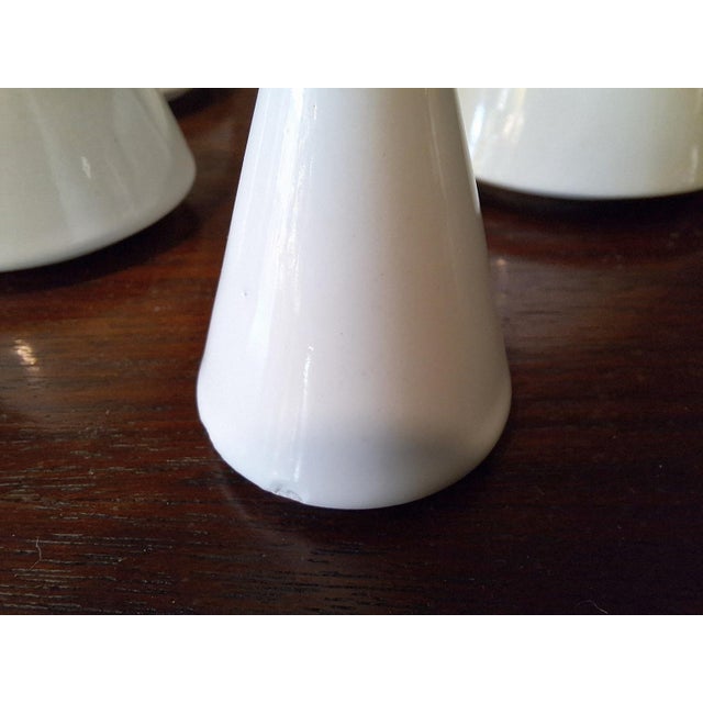 White Cono Model Table Set by Ambrogio Pozzi for Pierre Cardin, Italy, 1960s, Set of 5 For Sale - Image 8 of 13