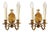French Belle Epoche / Art Deco Eagle Wall Sconces in Brass, 1930s, Set of 2 For Sale