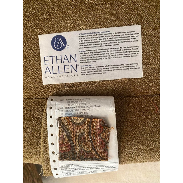 Late 20th Century Ethan Allen Gorgeous Bergere French Louis XV inspired Harris Generously Proportioned Chair. The chair...