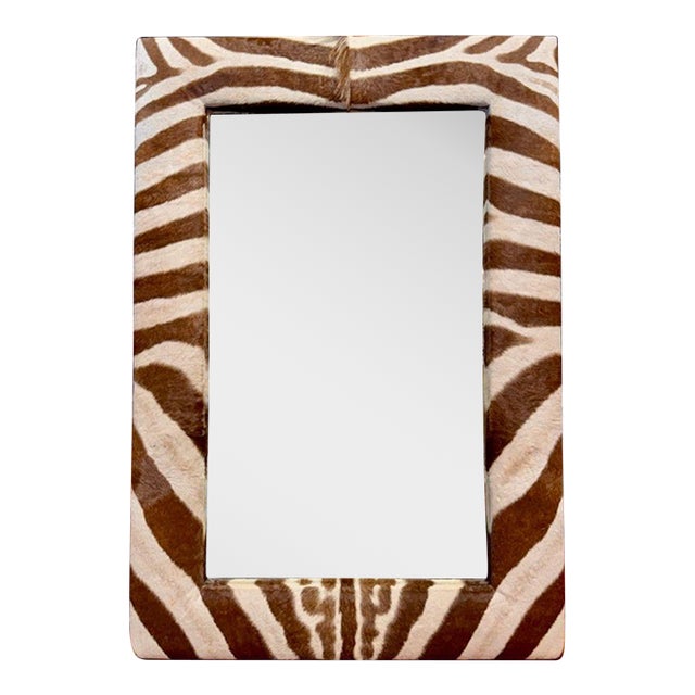 Zebra Hide Mirror For Sale