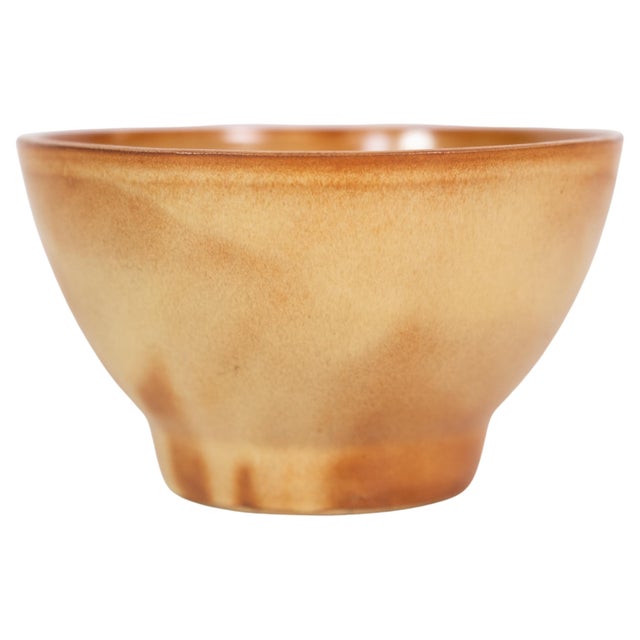 Orange Yellow Ceramic Bowl, 1960s For Sale - Image 6 of 6