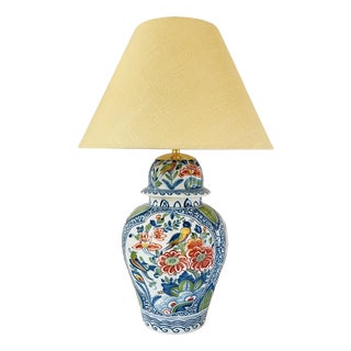 Antique Table Lamp from Royal Tichelaar Makkum For Sale