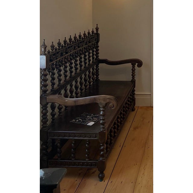 Antique Spanish Bench For Sale - Image 4 of 5