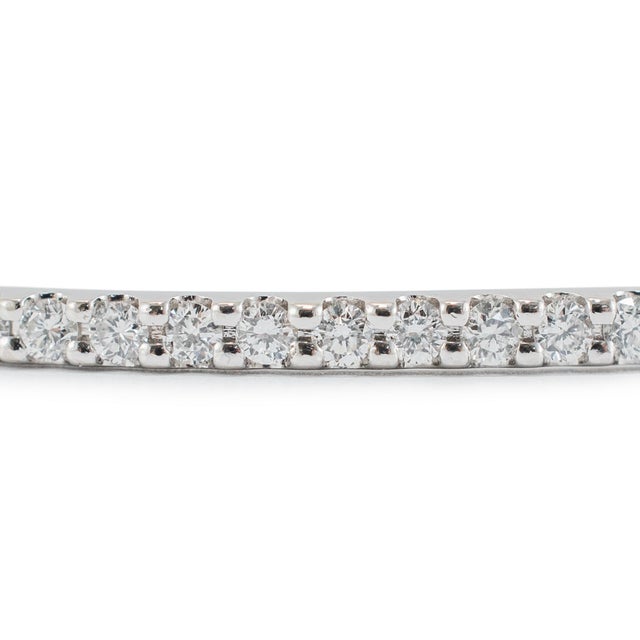 Early 21st Century Sonia B Designs 14k White Gold 2.58ct Diamond Full Eternity Bangle Bracelet For Sale - Image 5 of 7