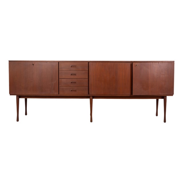 Vintage Italian Teak Sideboard, 1960s For Sale