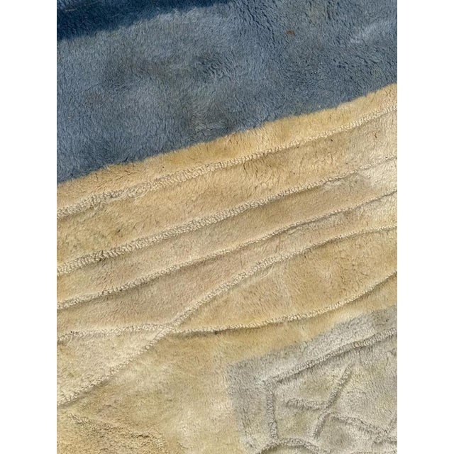 French Modern Serge Lesage Hand Tufted Rug, 1970s For Sale - Image 11 of 15