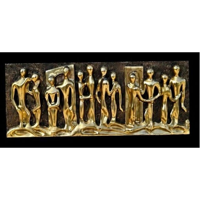 Gold 1960s Lovers Huge Brutalist Fiberglass Wall Sculpture Espada for Finesse Originals as Seen on Mad Men For Sale - Image 8 of 11