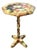Vintage Maximalist All-Over Decoupage Octagonal Pedestal Accent Table For Sale