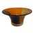 Orange and Amber Swirl Glass Bowl For Sale