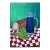 Midcentury Modern Original Painting of Still Life on Checkered Cloth For Sale