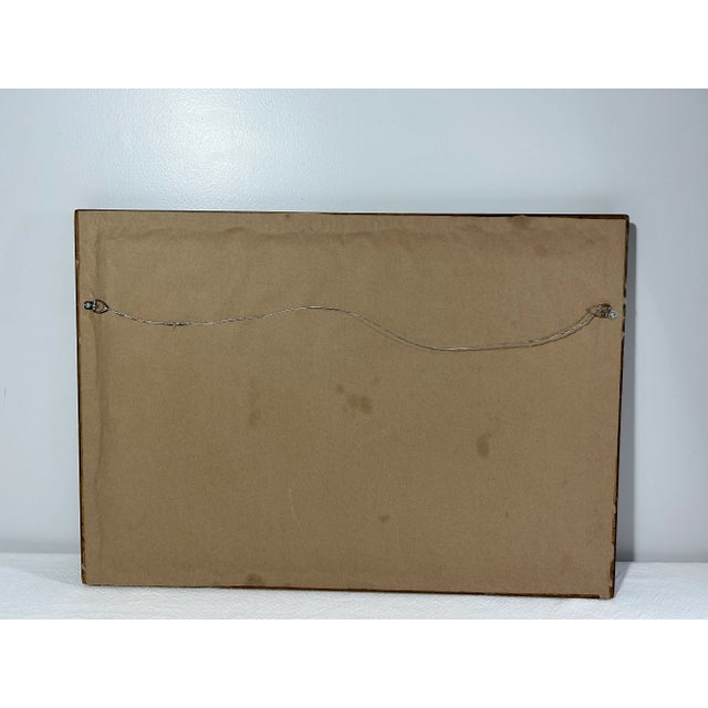 Blue Antique Landscape Painting of Mountain Scene For Sale - Image 8 of 10