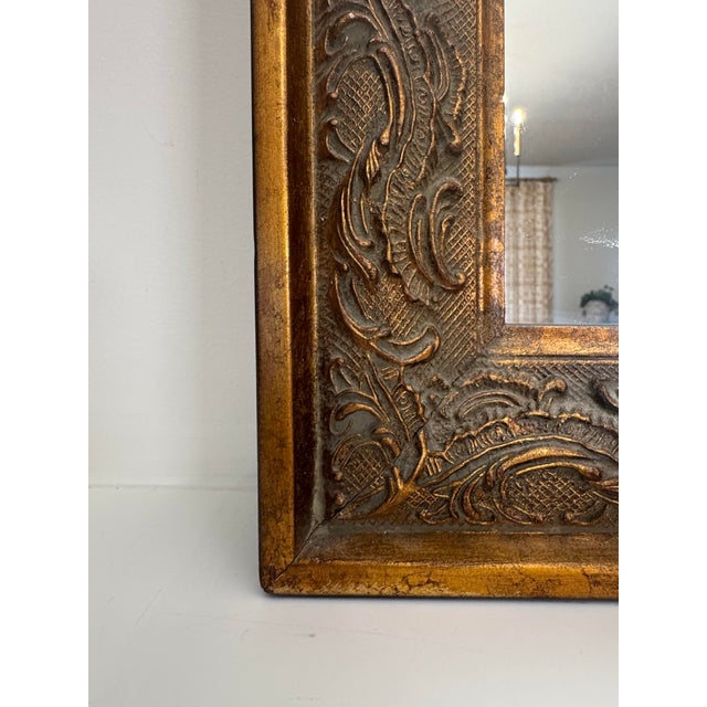 Wood Baroque Revival Black, Bronze & Gold Solid Wood Wall Mirror For Sale - Image 7 of 12