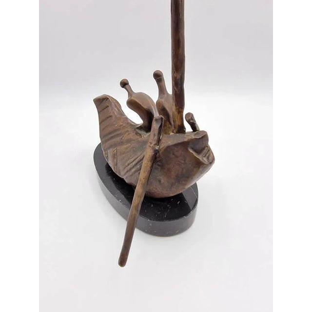 Silvano d'Orsi, Boat Sculpture, 1990s, Bronze & Marble For Sale - Image 6 of 13