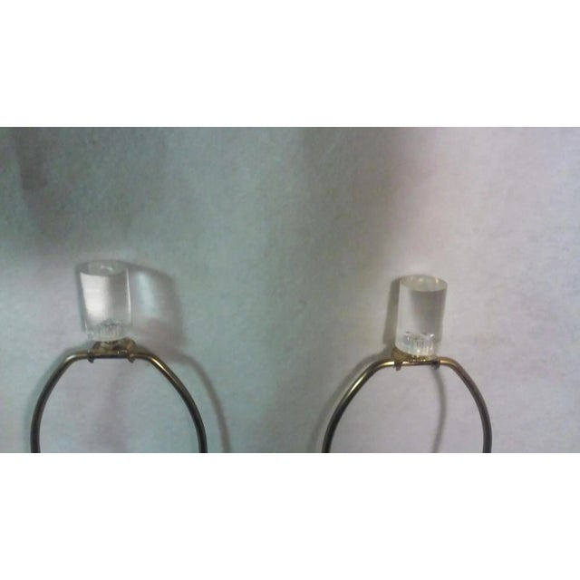 Karl Springer Attributed Lamps Lucite Column Table Lamps Hollywood Regency For Sale In Detroit - Image 6 of 9