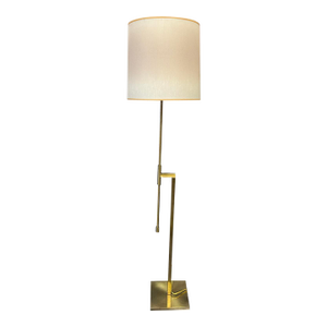 Laurel Lamp Brass Tone Adjustable Floor Lamp