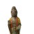 Vintage Large Metal Blue Yellow Enamel Cloisonné Kwan Yin Statue For Sale - Image 4 of 9