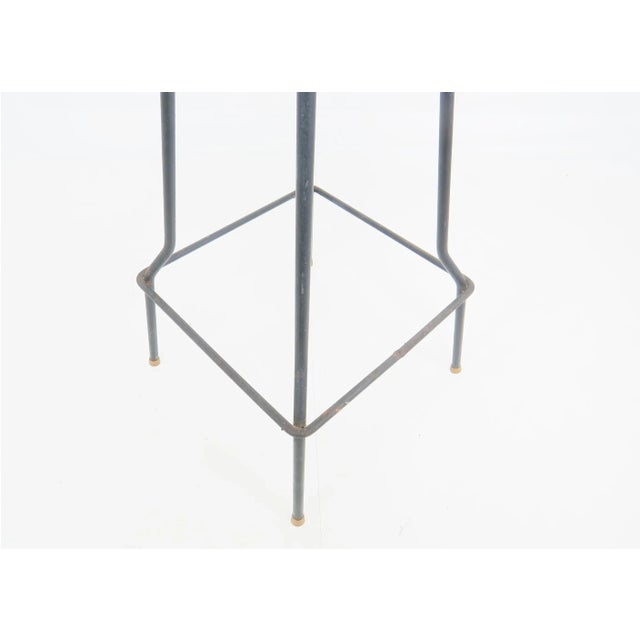 Metal Vintage 1940s Frederic Weinberg Style Iron Bar Stools - Set of 4 For Sale - Image 7 of 13