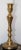 Vintage Anglo-Indian Engraved Brass Candlestick Table Lamp, Circa 1950 For Sale - Image 14 of 18