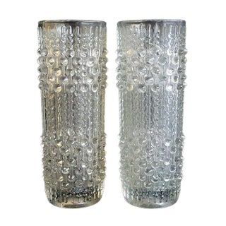 Glass Vases, 1960s, Set of 2 For Sale