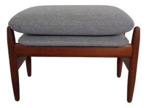 Teak Stool or Ottoman by Hans Olsen for Frem Røjle, Denmark, 1960s