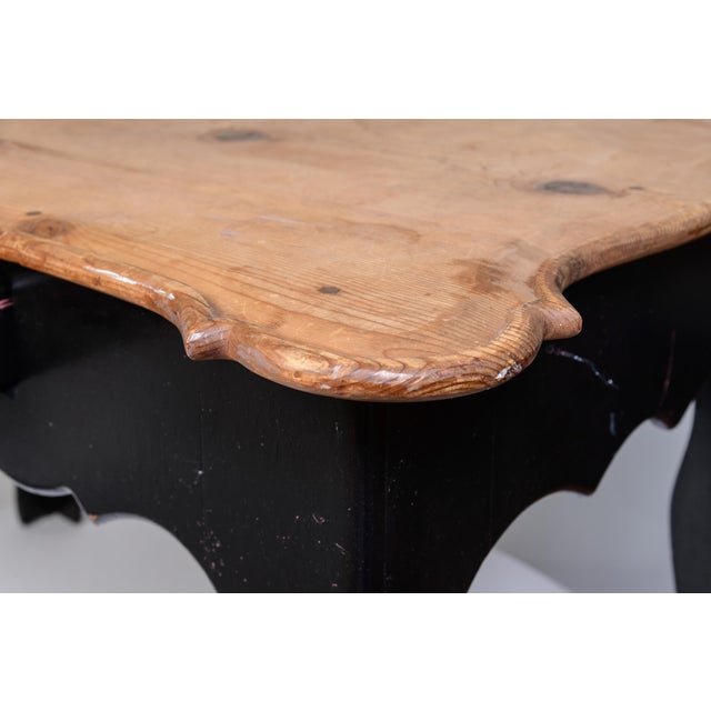 Late 19Th. C. French Pine Work Center Table For Sale - Image 4 of 12