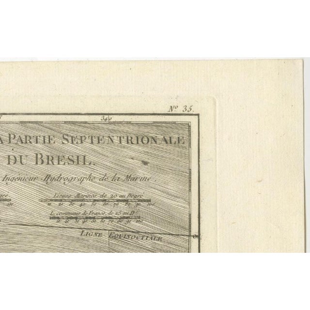 Northern Brazil and Amazon Basin Enlightenment Map by Rigobert Bonne, 1780s For Sale - Image 5 of 12