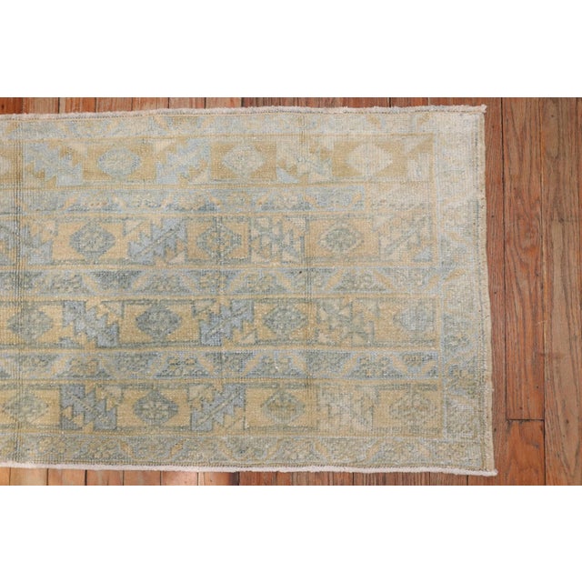 Early 20th Century Pale Persian Throw Rug - 1'9" x 3'9" For Sale In New York - Image 6 of 7