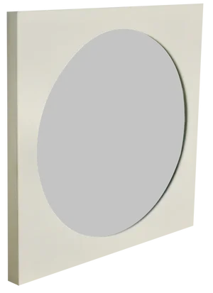Space Age Mirror in Steel, 1970s