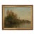 "On the Banks of the River" Contemporary Landscape Reproduction Print on Canvas, Framed 16x13 For Sale