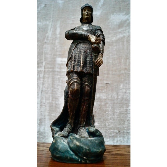 A Rare and Superb Compton Pottery Figure of Saint George. Made from terracotta, beautifully hand painted and is in...