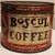 Vintage collectable "Boscul Coffee" tin, 1lb container. Estimated to be from 1940s. Has original lid. Scuffs, some rust, &...