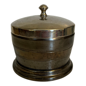 Late 20th Century Silver Container With Lid