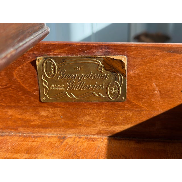 1940s 1940s Ritter// Georgetown Galleries Solid Mahogany Traditional Style Two Drawer Night Stand For Sale - Image 5 of 9