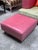 Celery Micro-Suede + Rose Pink Leather Chair + Ottoman For Sale - Image 12 of 12