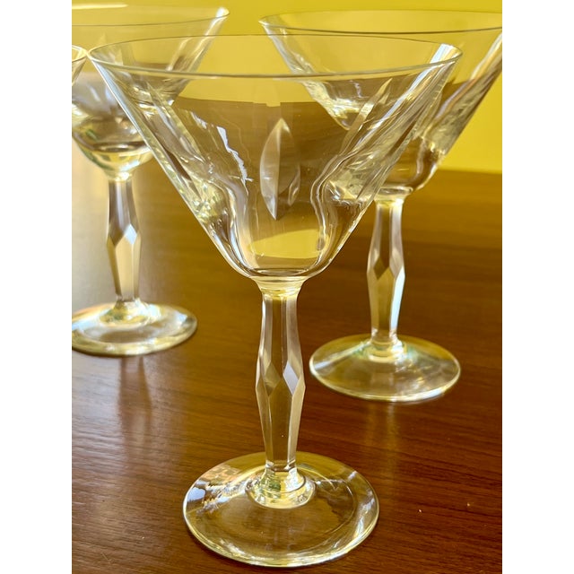 Waterford Crystal Vintage Waterford Crystal "Sheila" Martini Cocktail Coupe Glasses - Set of 4 For Sale - Image 4 of 5