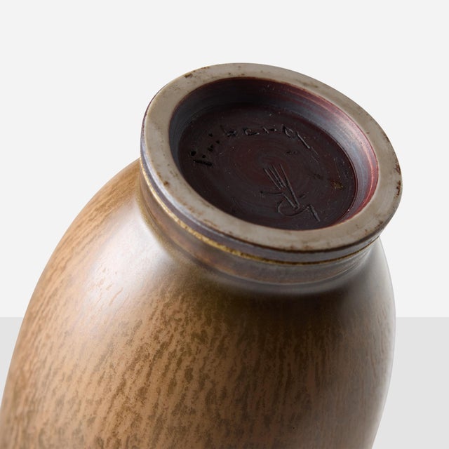 Gustavsberg Stoneware Vase by Berndt Friberg For Sale - Image 4 of 5