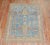 Antique Zabihi Collection Persian Blue Tribal Rug - 4'4" x 5'8" For Sale - Image 4 of 10