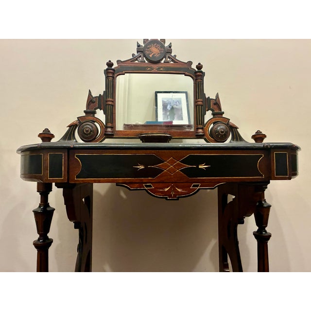 Late 19th Century Victorian Eastlake Console Dressing Table For Sale - Image 16 of 18