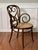 Midcentury bentwood armchair with cane seat by the renowned workshop of Salvatore Leone, Italy, 1960s. This piece is a...