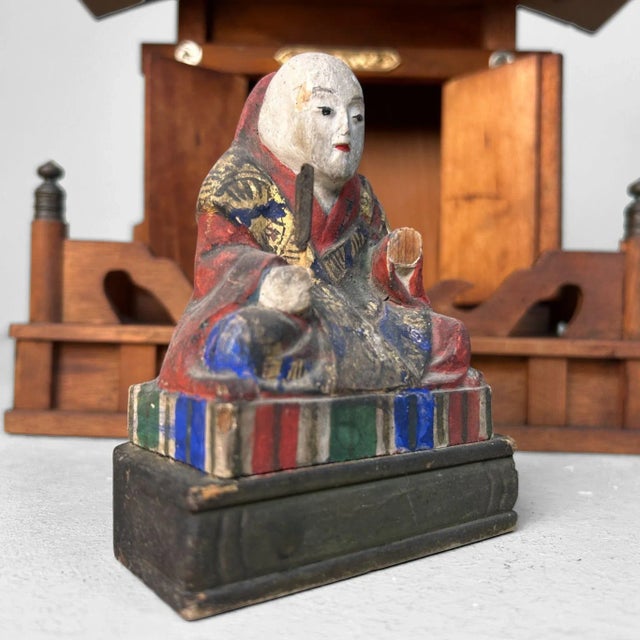 Japanese Wooden Kamidana Temple, 1930s, Set of 2 For Sale - Image 10 of 16