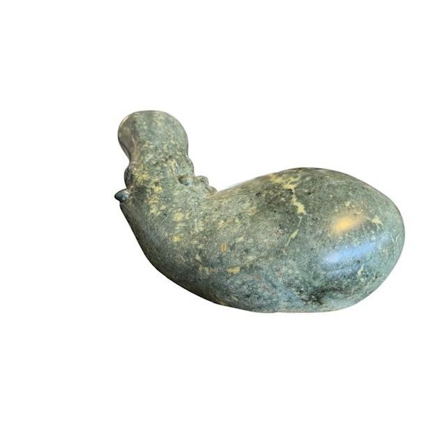 Stone Vintage Carved Stone Hippo Figurine For Sale - Image 7 of 10