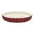 Vintage Emile Henry France Burgundy Red Stoneware Fluted Tart Pan For Sale