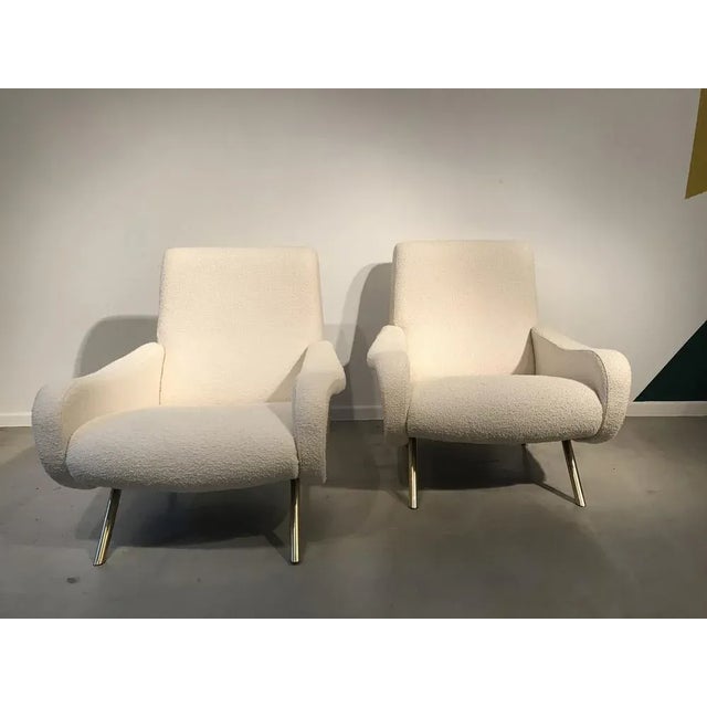 Metal Set of Lady Lounge Chairs by Marco Zanuso, 1950s For Sale - Image 7 of 12