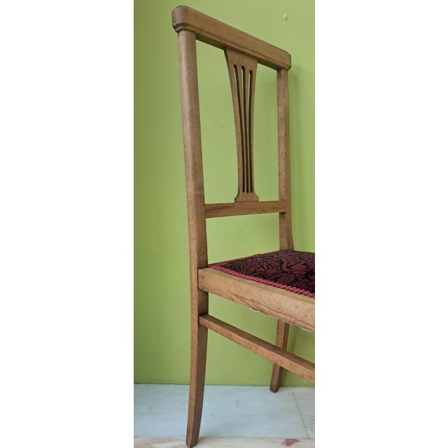 Wood Vintage Art Nouveau Chair in Wood, 1920s For Sale - Image 7 of 11