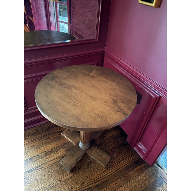 Brown Custom Dunes and Duchess Wood Pub Table/Side Table For Sale - Image 8 of 9