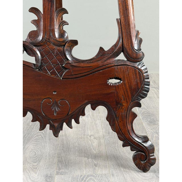 Wood 19th Century Carved Wooden Easel For Sale - Image 7 of 9