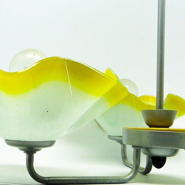 Mid-Century Modern Mid-Century Chandelier from Polam, Poland, 1960s For Sale - Image 3 of 17
